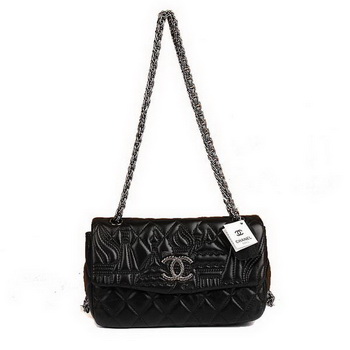 Best Chanel Flap Shoulder Bag A47049 Black On Sale
